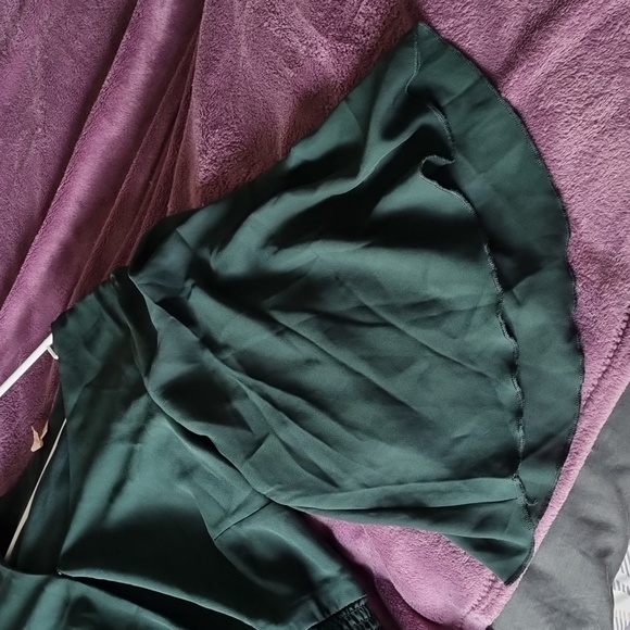 Pine Green Pleated Dress - Picture 3 of 3